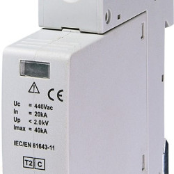 Обмежувач перенапруги ETI 002440406 ETITEC C T2 440/20 (1+0) 1p RC
