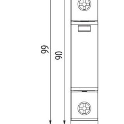 Обмежувач перенапруги ETI 002440417 ETITEC D T3 275/3 (1+0) 1p