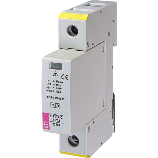 Обмежувач перенапруги ETI 002440417 ETITEC D T3 275/3 (1+0) 1p