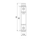 Обмежувач перенапруги ETI 002440419 ETITEC D T3 440/3 (1+0) 1p