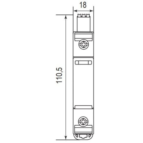 Обмежувач перенапруги ETI 002440500 ETITEC M T12 300/7 (1+0 2p TNC)