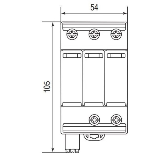 Обмежувач перенапруги ETI 002440504 ETITEC M T12 300/7 (3+0 3p TNC)