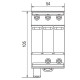 Обмежувач перенапруги ETI 002440504 ETITEC M T12 300/7 (3+0 3p TNC)