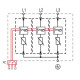 Обмежувач перенапруги ETI 002440504 ETITEC M T12 300/7 (3+0 3p TNC)