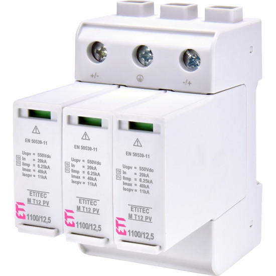 Обмежувач перенапруги ETI 002440511 ETITEC M T12 PV 1100/12 5 Y (для PV систем)