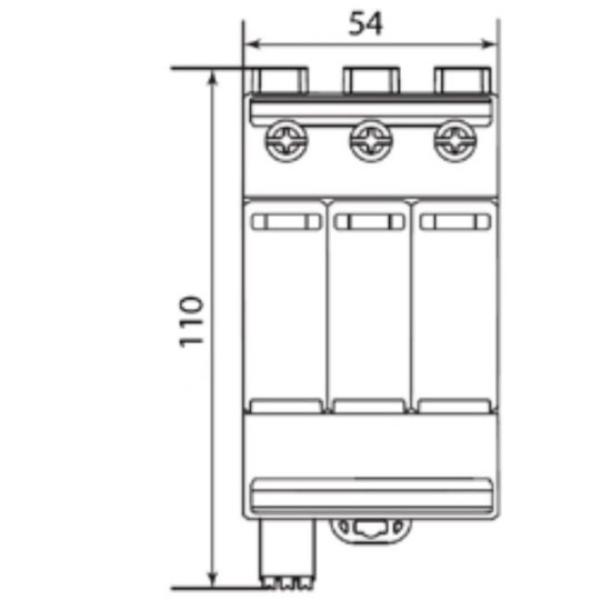 Обмежувач перенапруги ETI 002440516 ETITEC M T2 PV 1100/20 Y RC (для PV систем)