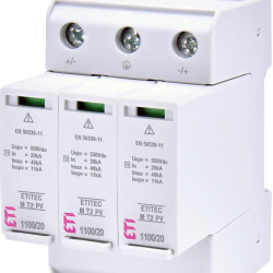 Обмежувач перенапруги ETI 002440516 ETITEC M T2 PV 1100/20 Y RC (для PV систем)