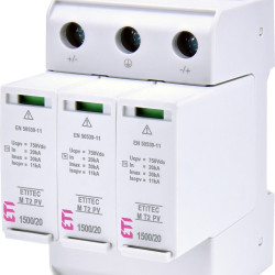 Обмежувач перенапруги ETI 002440517 ETITEC M T2 PV 1500/20 Y (для PV систем)