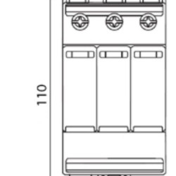 Обмежувач перенапруги ETI 002440518 ETITEC M T2 PV 1500/20 Y RC (для PV систем)