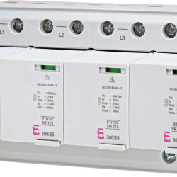 Обмежувач перенапруги ETI 002440562 ETITEC SM T12 300/25 (3+1 8p TT TN-S)