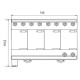 Обмежувач перенапруги ETI 002440562 ETITEC SM T12 300/25 (3+1 8p TT TN-S)