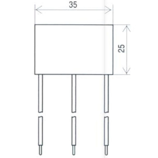 Обмежувач перенапруги ETI 002441632 ETITEC D 255/3 (2+0) MINI