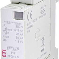Обмежувач перенапруги ETI 002442900 ETITEC V T12 280/12.5 (1+0)
