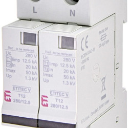 Обмежувач перенапруги ETI 002442903 ETITEC V T12 280/12.5 (1+1)
