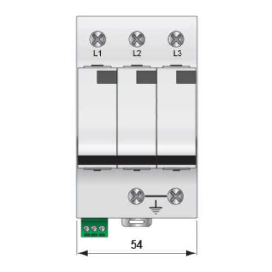 Обмежувач перенапруги ETI 002442905 ETITEC V T12 280/12.5 (3+0)