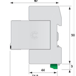 Обмежувач перенапруги ETI 002442907 ETITEC V T12 280/12.5 (4+0)