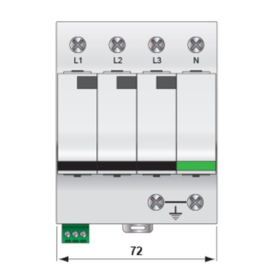 Обмежувач перенапруги ETI 002442908 ETITEC V T12 280/12.5 (3+1)