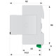 Обмежувач перенапруги ETI 002442913 ETITEC V T12 280/12.5 (1+1) RC