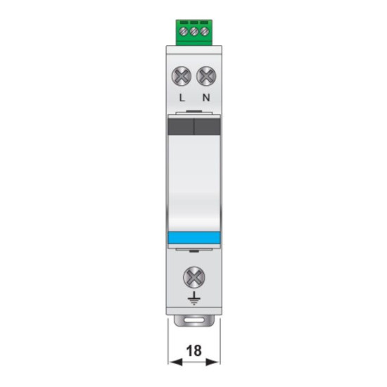 Обмежувач перенапруги ETI 002442970 ETITEC V 2T3 255/5 (1+1)