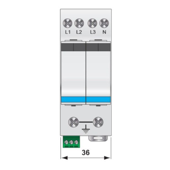 Обмежувач перенапруги ETI 002442973 ETITEC V 2T3 255/5 (3+1)