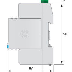 Обмежувач перенапруги ETI 002442974 ETITEC V 2T3 255/5 (2+0) RC