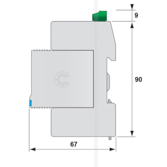 Обмежувач перенапруги ETI 002442974 ETITEC V 2T3 255/5 (2+0) RC