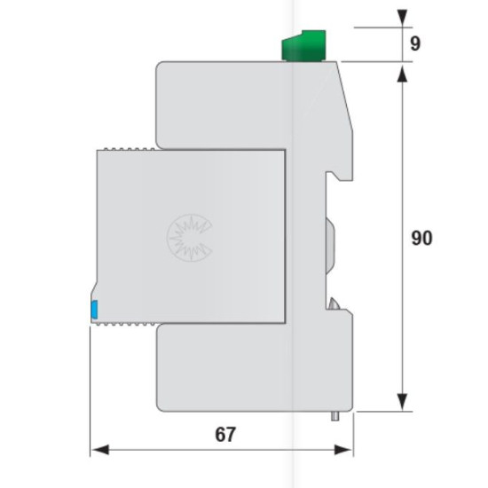 Обмежувач перенапруги ETI 002442976 ETITEC V 2T3 255/5 (1+1) RC