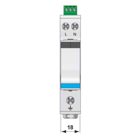 Обмежувач перенапруги ETI 002442976 ETITEC V 2T3 255/5 (1+1) RC
