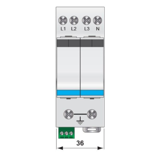 Обмежувач перенапруги ETI 002442977 ETITEC V 2T3 255/5 (4+0) RC