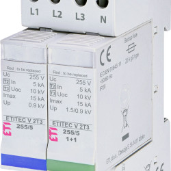 Обмежувач перенапруги ETI 002442979 ETITEC V 2T3 255/5 (3+1) RC