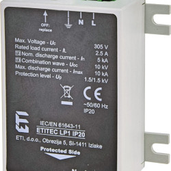Обмежувач перенапруги ETI 002442981 ETITEC LP1 IP20