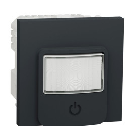 Датчик руху Schneider Electric NU352554 з вимикачем 10А (антрацит)