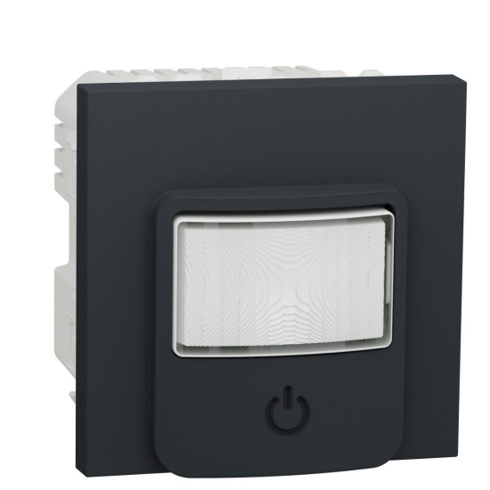 Датчик руху Schneider Electric NU352554 з вимикачем 10А (антрацит)