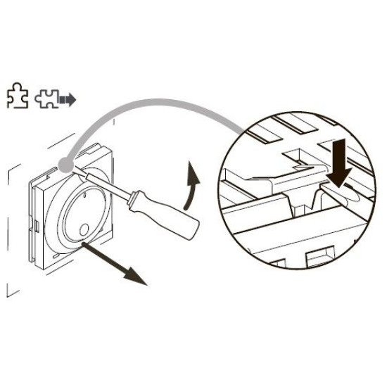Кімнатний термостат Schneider Electric NU350154 із вбудованим датчиком 8А (антрацит)