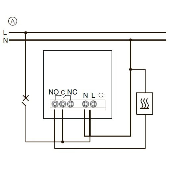 Кімнатний термостат Schneider Electric NU350154 із вбудованим датчиком 8А (антрацит)