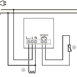 Термостат Schneider Electric NU350354 для теплої підлоги 10А (антрацит)
