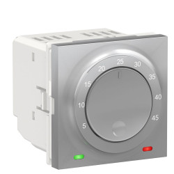 Термостат Schneider Electric NU350330 для теплої підлоги 10А (алюміній)
