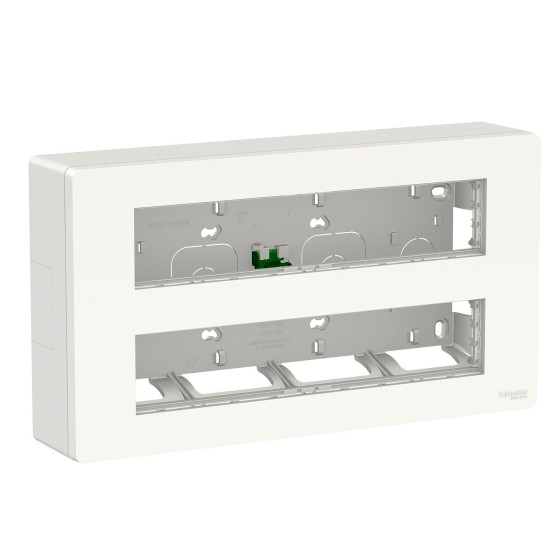 Антибактеріальна установча коробка Schneider Electric NU121020 Unica System+ 2х5