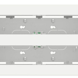 Антибактеріальна установча коробка Schneider Electric NU121020 Unica System+ 2х5