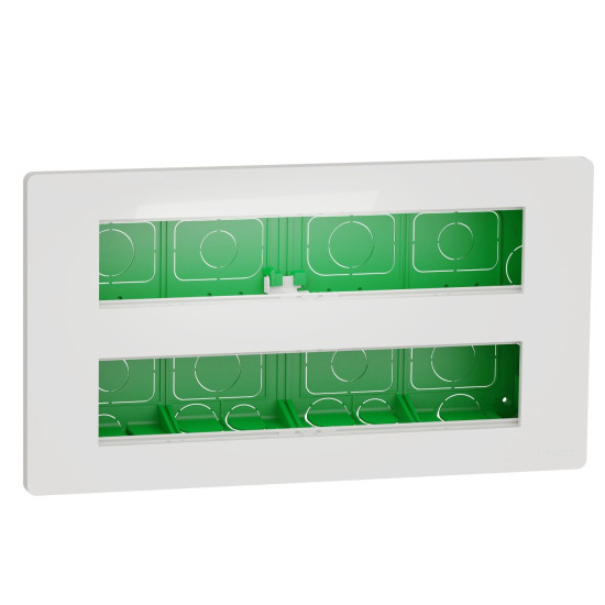 Антибактеріальна установча коробка Schneider Electric NU171020 Unica System+ 2х5