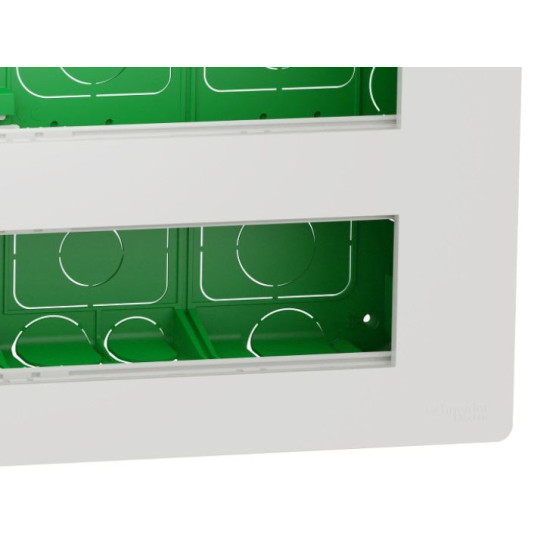 Антибактеріальна установча коробка Schneider Electric NU171020 Unica System+ 2х5