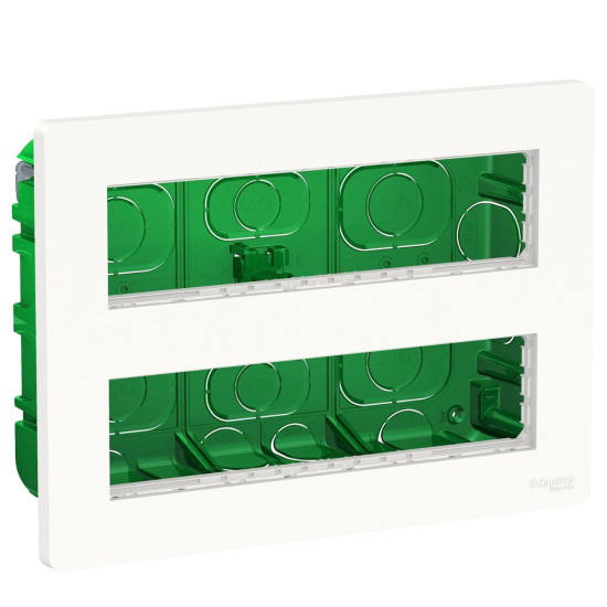Антибактеріальна установча коробка Schneider Electric NU171820 Unica System+ 2х4