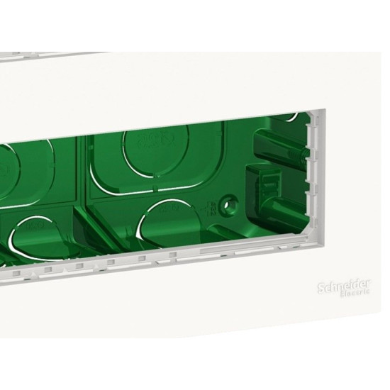 Антибактеріальна установча коробка Schneider Electric NU171820 Unica System+ 2х4