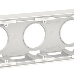 Трипостова коробка Schneider Electric NU800618 для відкритої установки (біла)