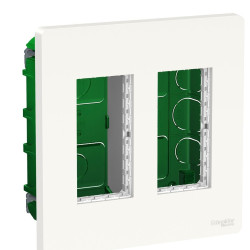Вбудована коробка Schneider Electric NU172418 Unica System+ 2х2 (білий)