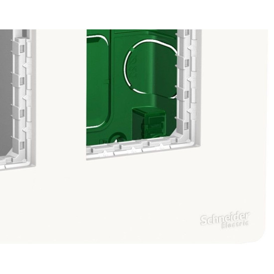 Вбудована коробка Schneider Electric NU172418 Unica System+ 2х2 (білий)