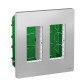Встановлювальна коробка Schneider Electric NU172430 Unica System+ 2х2 (алюміній)