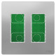 Встановлювальна коробка Schneider Electric NU172430 Unica System+ 2х2 (алюміній)