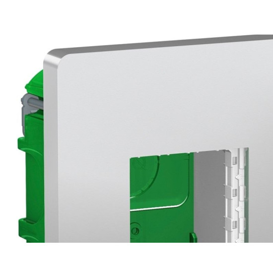 Встановлювальна коробка Schneider Electric NU172430 Unica System+ 2х2 (алюміній)