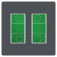 Встановлювальна коробка Schneider Electric NU172454 Unica System+ 2х2 (антрацит)